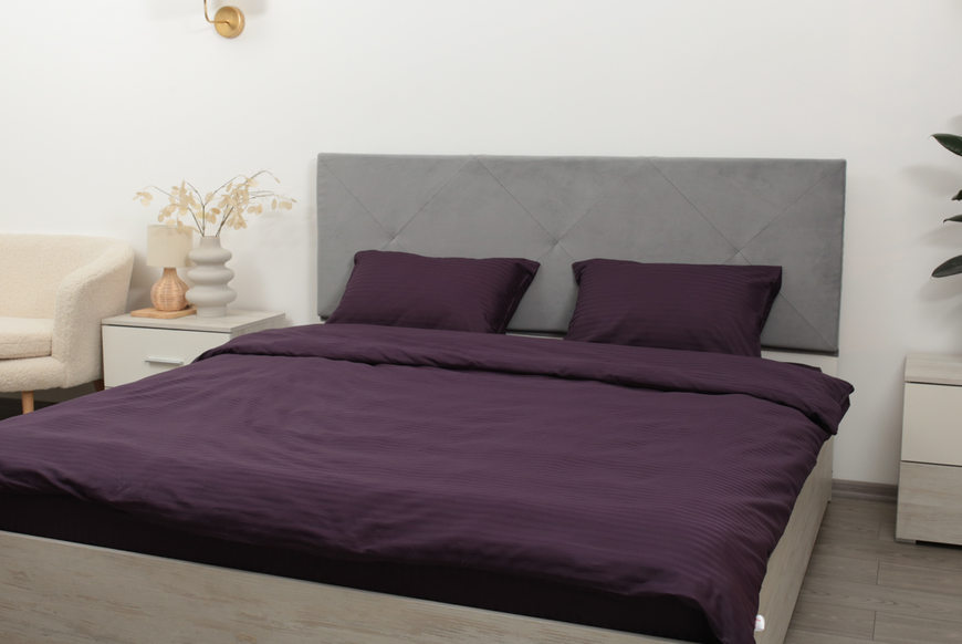 Комплект постельного белья Amore, Страйп-сатин KPB-A1,5-STLux-plum3316 50x70 фото
