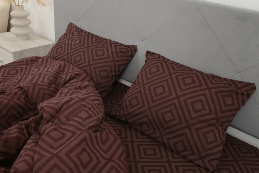 Комплект постельного белья Amore, Бязь KPB-A1,5-GLux-128brown (50x70) фото