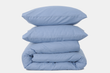 Комплект постельного белья Amore, Страйп-сатин KPB-A1,5-STLux-blue3919 50x70 фото