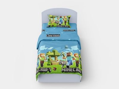 Дитяча постільна білизна, Amore, Ранфорс з принтом &laquo;Minecraft&raquo; 70x70 KPB-A1,5-RB-0509(70x70)_ фото