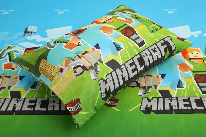Дитяча постільна білизна, Amore, Ранфорс з принтом &laquo;Minecraft&raquo; 70x70 KPB-A1,5-RB-0509(70x70)_ фото
