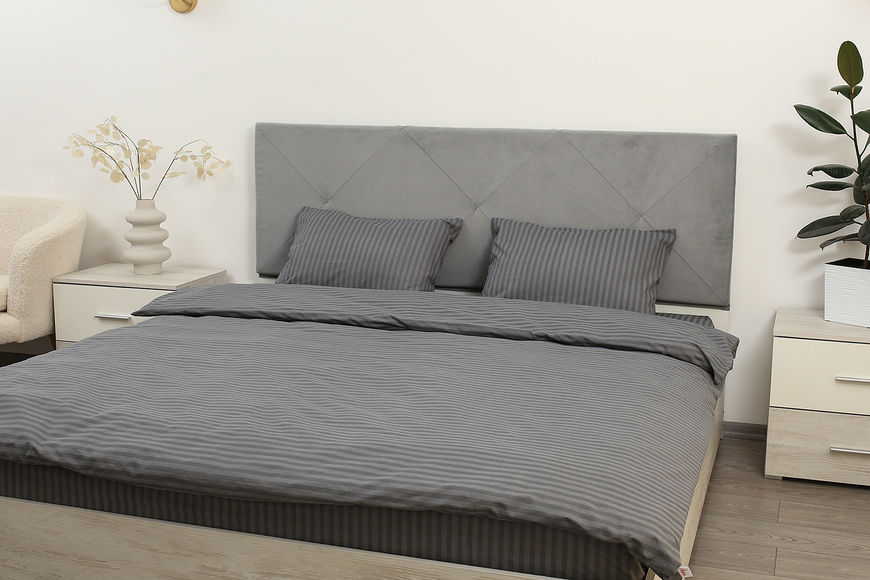 Комплект постільної білизни Amore Бязь KPB-A1,5-GLux-10026grey (50x70)_ фото