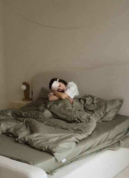 Amore bedding set striped satin