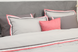 KingSize Amore Satin Premium bedding set Pink Gray 50x70, 50x70, Euro, 200x220 cm, 260x280 cm, 4 pillowcases 50x70, 1 pillowcase 40x40, sheet, duvet cover