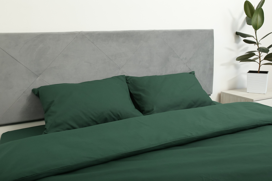 Комплект постільної білизни Amore Бязь KPB-A1,5-Glux-1034green(50x70)_ фото