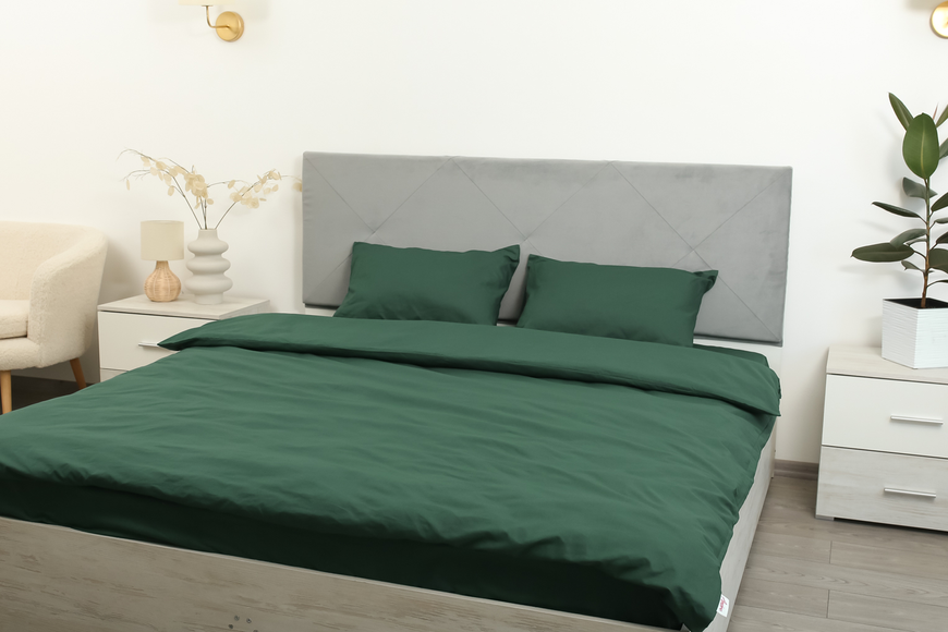 Комплект постільної білизни Amore Бязь KPB-A1,5-Glux-1034green(50x70)_ фото
