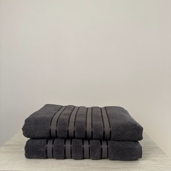 Банний махровий рушник 70x140 UK-88-701-darkgray(70x140)_ фото