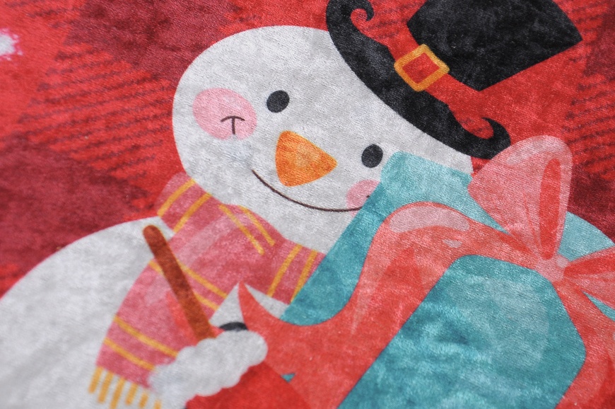 Christmas rug 50x80 Santa and snowman