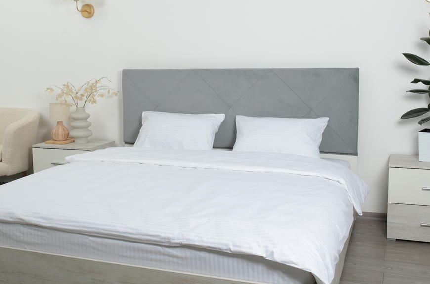 Amore bedding set, striped satin (strip 1x1), 50x70, Semi, 150x215 cm, 150x215 cm