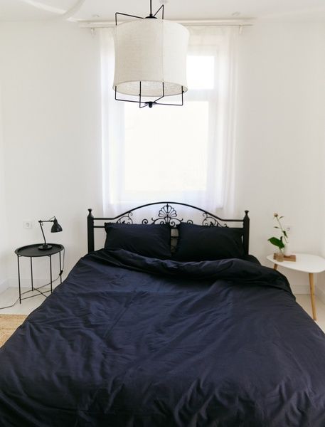 Комплект постільної білизни Amore Бязь KPB-A1,5-Glux-1032black(50x70)_ фото