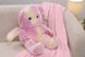 Плед флисовый детский + игрушка M PLD-D-bear2-pink-M фото 1