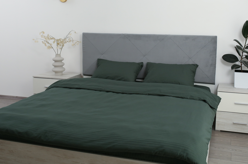 Комплект постельного белья Amore, Страйп-сатин KPB-A1,5-STLux-green5918 50x70 фото